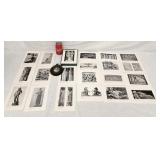 Vintage Boston University Prints & Cherub Frame