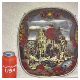 Francois Steeno 1972 Tower Of Babel Stained Glass
