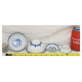 4 Wan Yu Ling Long Rice Grain Pottery Bowls