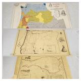 Vintage Native American Indian Trails Tribes Maps