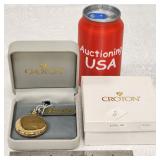 Croton Gold Toned Vintage Men's Pocket Watch NIB