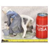 Vintage Royal Copenhagen Girl & Calf Porcelain 779