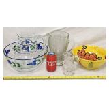 Antique-Modern Dansk Glass 1930 Pitcher & Bowl