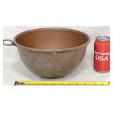 Antique-Vintage Copper Mixing Bowl Cul De Poule.