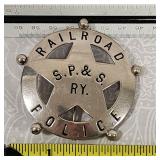 SP&S Spokane Portland Seattle Railway Police Badge