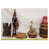 Wood Carved Asian God Thorens Musicbox African