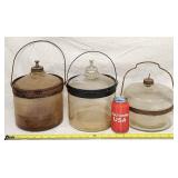 3 Antique Glass Kerosene Jug Perfection Stove Co.