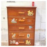 Vintage 1960's-1970's 5 Drawer Dresser