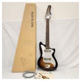 Vintage 1960's Electric Teisco Sunburst Guitar