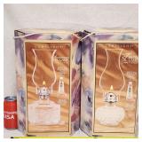 2 NOS Lamplight Anniversary & Tiara Oil Lamps