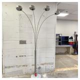 4 Light Mushroom Arc Sofa Marble Base Floor Lamp
