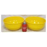 (2) Rare 1960's Lustro Ware Popcorn Bowls