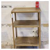Antique-Vintage 3 Tiered Shelf Wooden Wheeled Cart