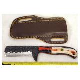 Custom Fixed Blade Knife & Leather Sheath