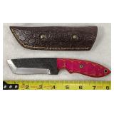 Custom Fixed Blade Knife & Leather Sheath