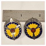 (2) WWII WW2 .925 Sterling Military Pilot Pins