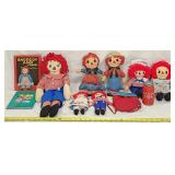 1960's-1980's Raggedy Ann & Andy Dolls & Books