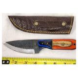 Custom Fixed Blade Knife & Leather Sheath
