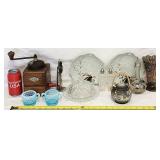 Vintage Kitchenware KYM Coffee Grinder Fenton Vase