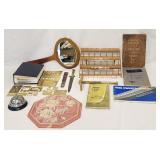 Brass Stencils 1937 Chevy Manual Beveled Mirror +