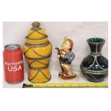 Signed 1983 Goebel Little Hiker Glazed Art Pottery