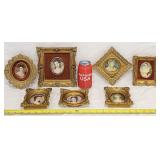 Vintage Miniature Cameo Portrait Print Collection