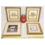 2 Sandy Clough Signed Teacup & Saucer Print +More