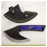 Custom Fixed Blade Fantasy Knife & Leather Sheath