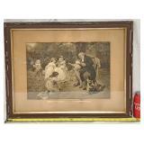 1900 'The Sunshine Of His Heart' Antique Print