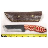 Custom Fixed Blade Knife & Leather Sheath