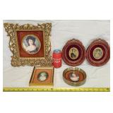 Vintage Cameo Portrait Print Collection Miniatures