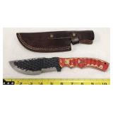 Custom Fixed Blade Knife & Leather Sheath