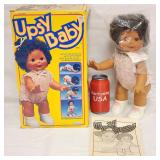 1985 Kenner Black Upsy Baby Doll In Original Box