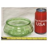 1930's Green Uranium Depression Glass Candy Dish
