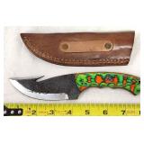 Custom Fixed Blade Knife & Leather Sheath