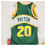 SuperSonics Gary Payton Signed Jersey Beckett COA
