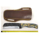 Custom Fixed Blade Knife & Leather Sheath