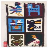 Vintage Central American Textile Weaving Rug
