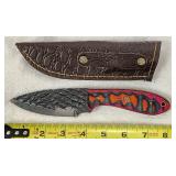 Custom Fixed Blade Knife & Leather Sheath