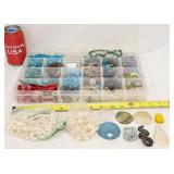 Semi-Precious Gemstones & Glass Bead Collection