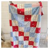 Large Vintage Patchwork Quilt Comforter Blanket