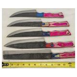 Custom Fixed Blade Kitchen Knife Set