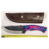 Custom Fixed Blade Knife & Leather Sheath
