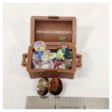 Treasure Chest Full Of Semi-Precious Gemstones