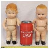 2 Rare 1928 Louis Amberg & Son Boy + Girl Doll