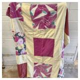 Large Vintage Patchwork Quilt Comforter Blanket