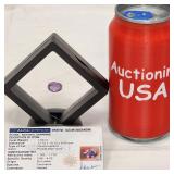 7.8 Carat Purple-Blue Natural Sapphire Oval Cut
