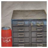 10 Drawer Vintage Metal Industrial Machinist Chest