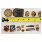 Vintage Military Pins Botton Buckle Challenge Coin
