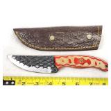 Custom Fixed Blade Knife & Leather Sheath
